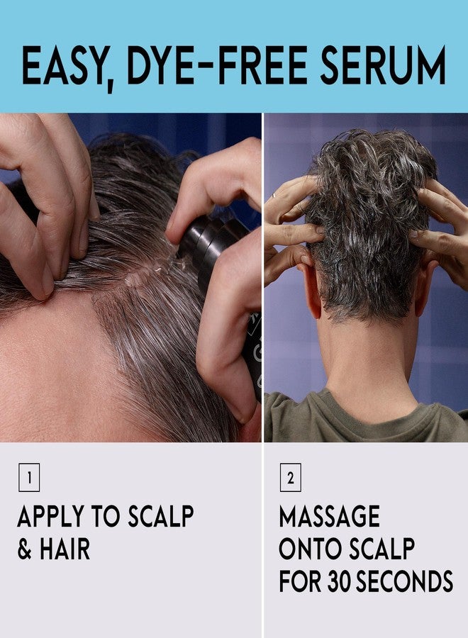 Just for Men Gray Reverse Daily Hair Serum, Gradually Reduces Gray Hair, Easy Dye-Free Serum, Travel Friendly, 1.7oz - Image 3